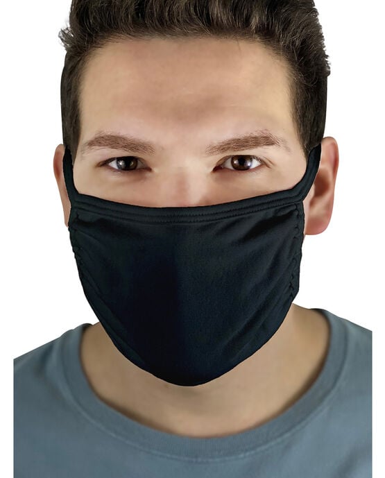 Reusable Cotton Face Mask Non-Medical, 5 Pack Black