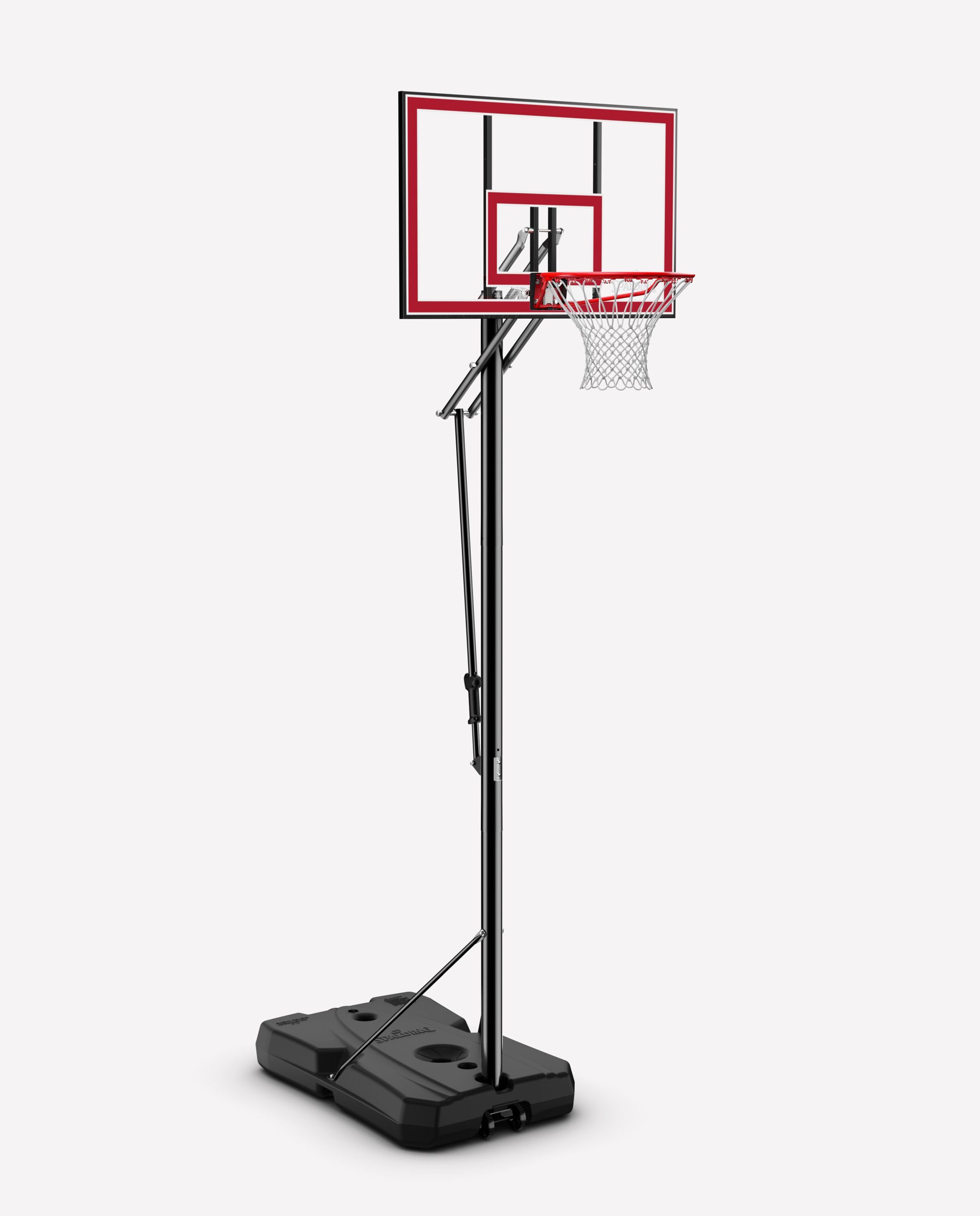 Portable Removable Adjustable Teenager Basketball Rack Black & Red Portable Basketball Hoop & Goal Basketball System Basketball Equipments