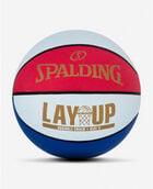 Layup Mini Red/White/Blue Rubber Outdoor Basketball 22" Red/White/Blue