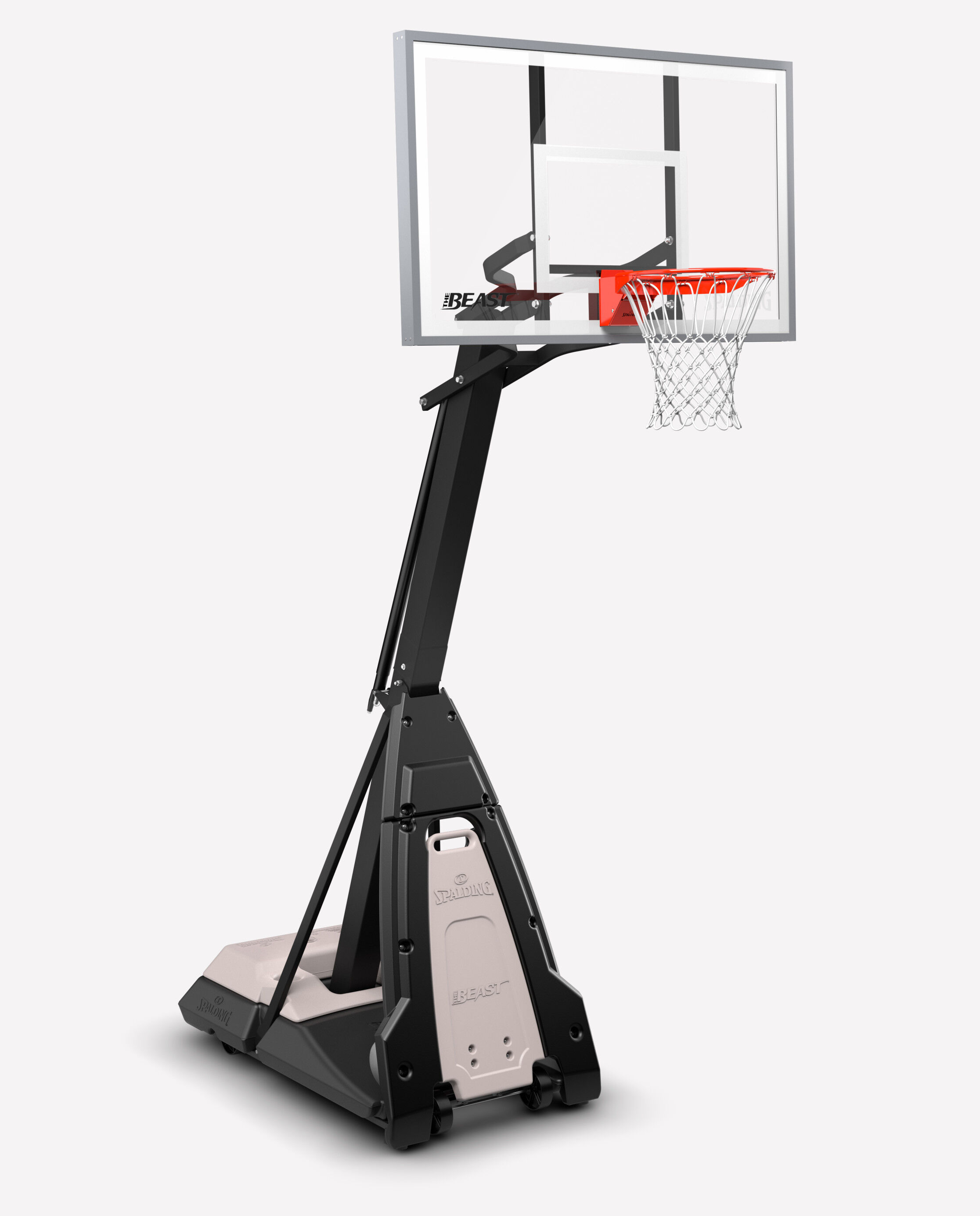 Backboard System 2.4M-3M Basketball Hoop Stand Portable Height Adjustable 