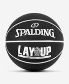 Layup Mini Black/White Rubber Outdoor Basketball 22" Black/White