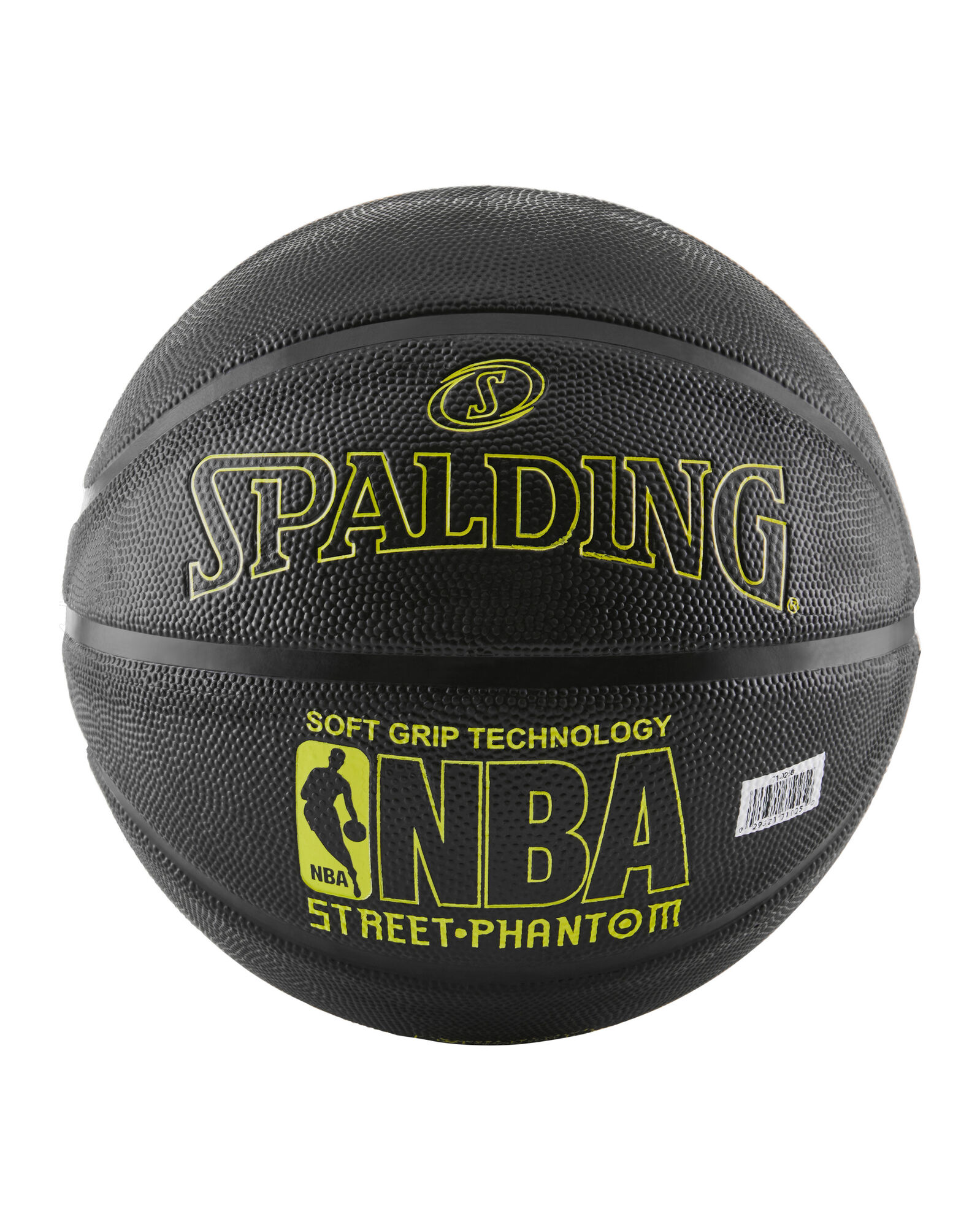 Spalding NBA Street Phantom Black and Neon Yellow Outdoor Basketball