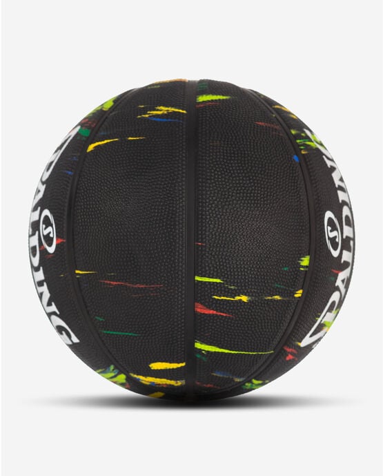 Marble Series Black Multi-Color Outdoor Basketball - 29.5" 