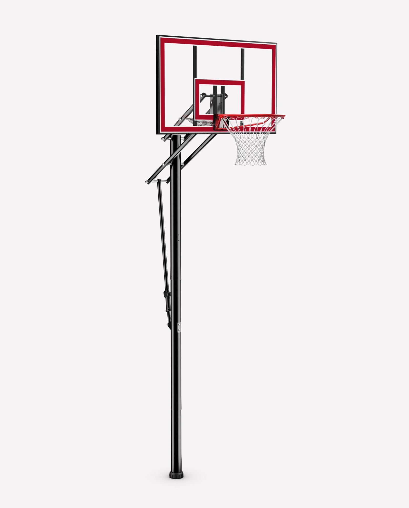 44" Shatter-proof Polycarbonate Pro Glide® Lite In-Ground Basketball Hoop 