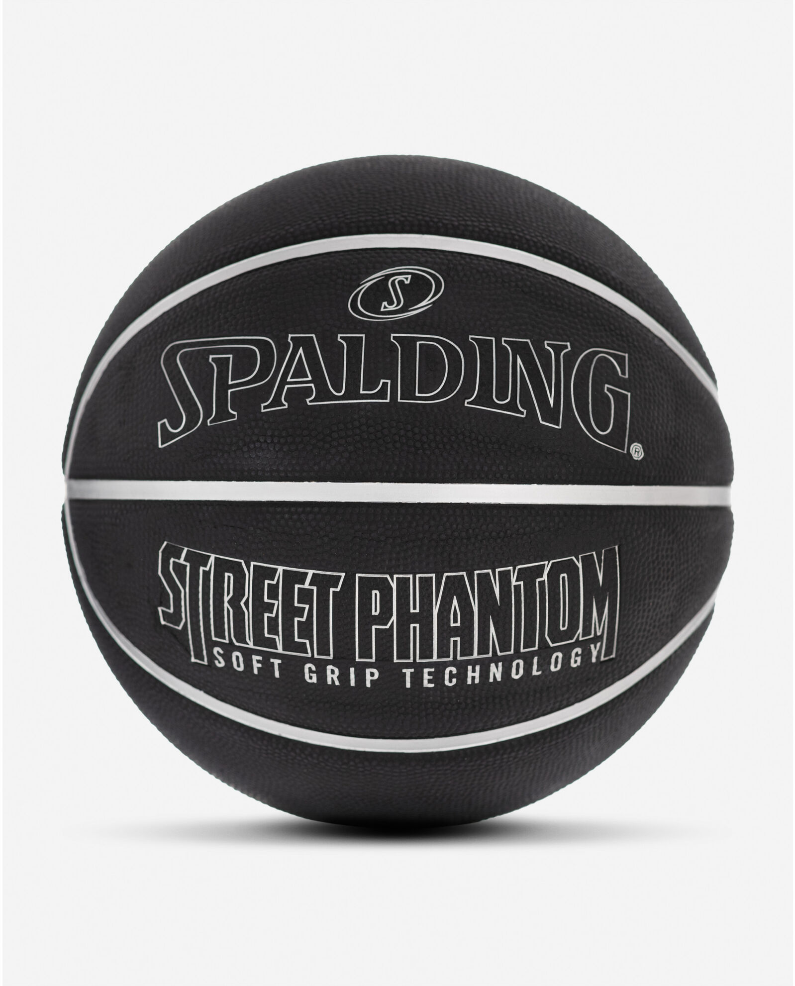 Spalding Street Phantom Silver and Black Outdoor Basketball