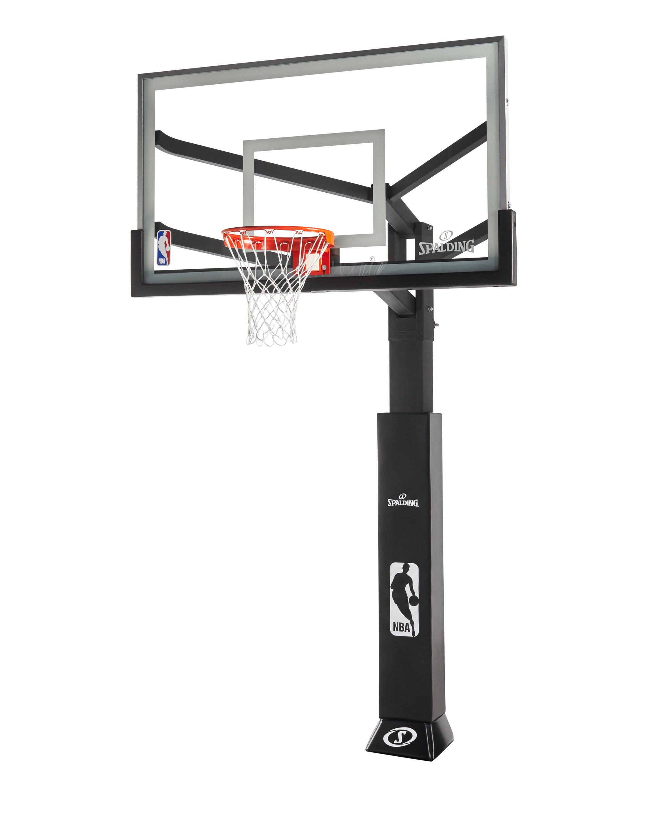 Spalding Basketballkorb Acryl mit Stahlrahmen & Aluminiumverkleidung Platinum TF Tragbarer Basketballkorb Höhenverstellung Größe 54'' Arena SLAM Abreißkante inklusive
